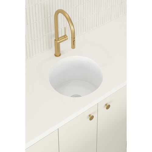 Bowral 460mm Top Mount Fireclay Kitchen Sink