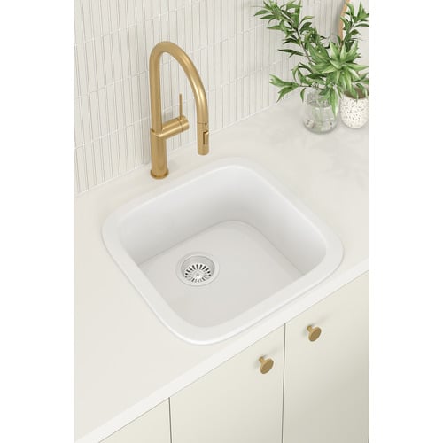 Bowral 483mm Top Mount Fireclay Kitchen Sink