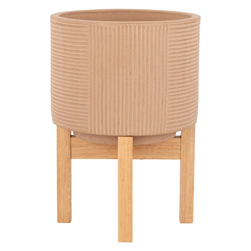 Flores Ceramic Planter with Stand