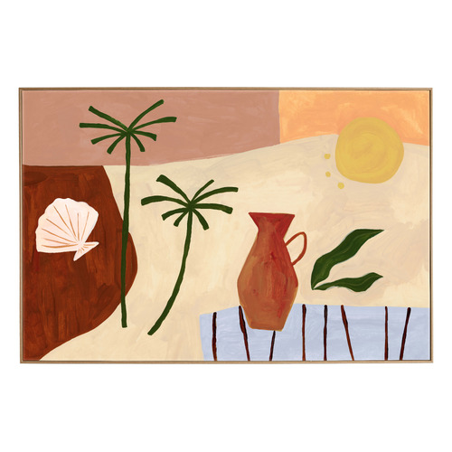 Sienna Coast Framed Canvas Wall Art