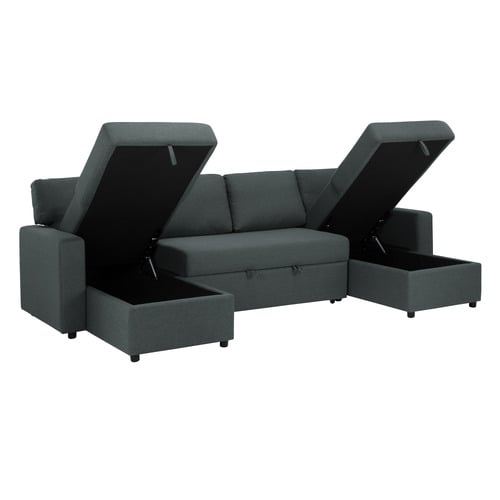 Darcy 4 Seater Double Chaise Sofa Bed