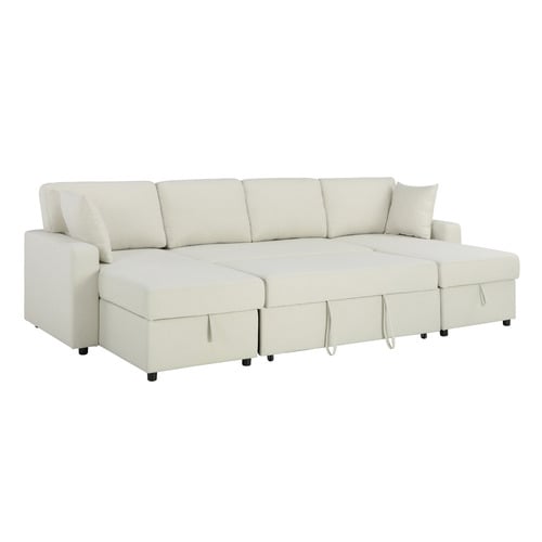 Darcy 4 Seater Double Chaise Sofa Bed