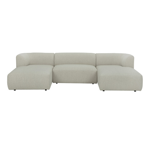 Gala Boucle Sofa with Double Chaise