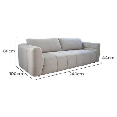 Alma 3 Seater Upholstered Sofa
