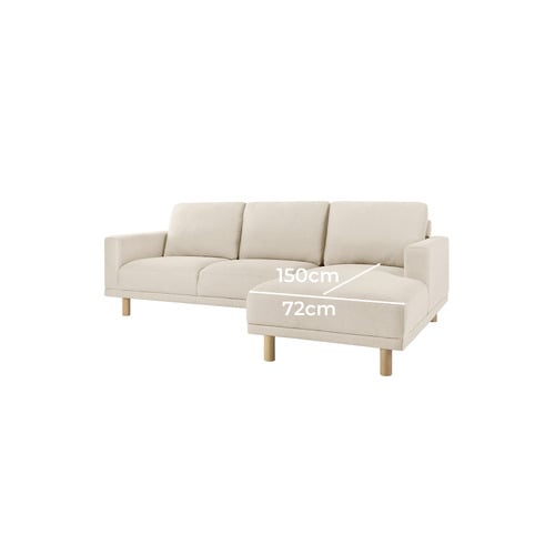 Orson 4 Seater Upholstered Sofa with Chaise