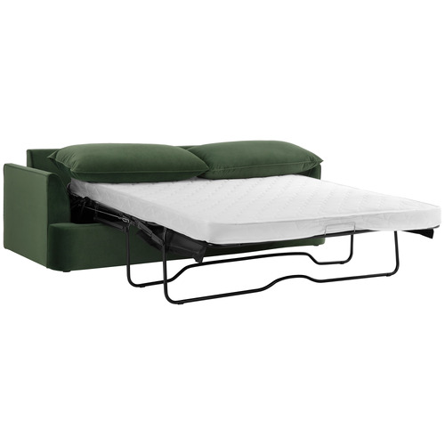 Softy 3 Seater Queen Velvet Sofa Bed