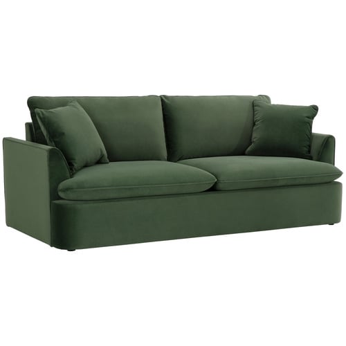Softy 3 Seater Queen Velvet Sofa Bed