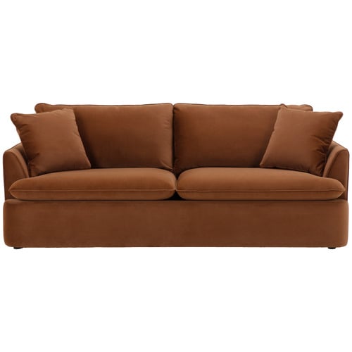 Softy 3 Seater Queen Velvet Sofa Bed