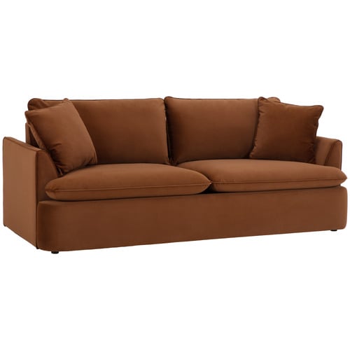 Softy 3 Seater Queen Velvet Sofa Bed