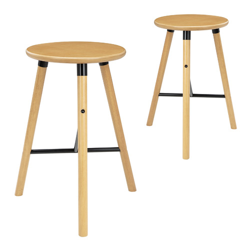 65cm Trina Rubberwood Bar Stools
