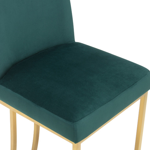 65cm Green Ottie Velvet Bar Stool
