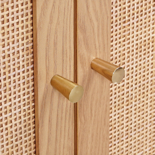 Maxine Curved Rattan TV Unit