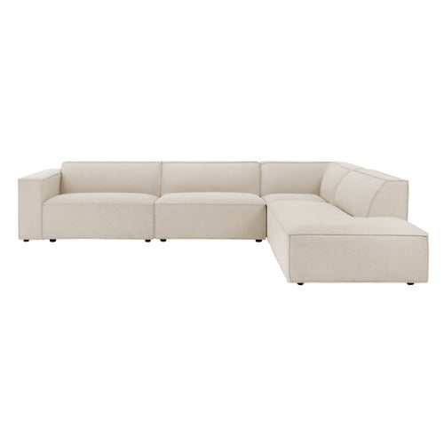 Russo 4 Seater Upholstered Sofa with Chaise Lounge Set