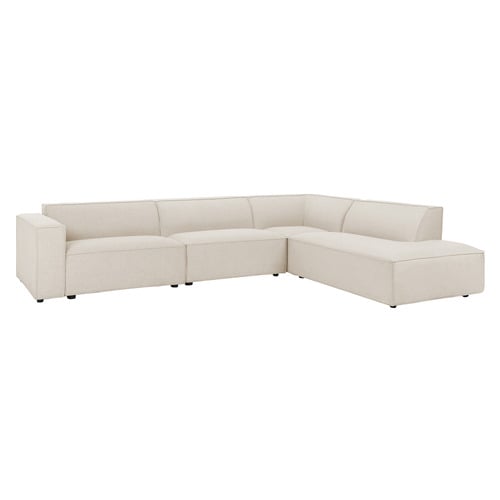 Russo 4 Seater Upholstered Sofa with Chaise Lounge Set