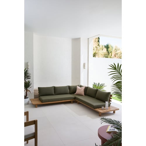 5 Seater Clifton Acacia Wood Outdoor Modular Lounge Set