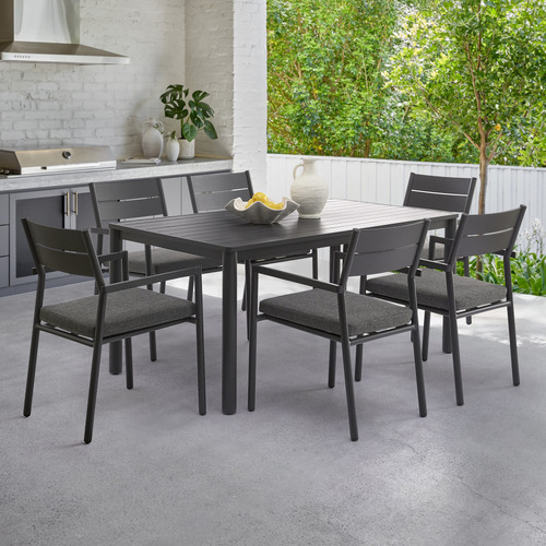 6 Seater Kamari Aluminium Outdoor Dining Set