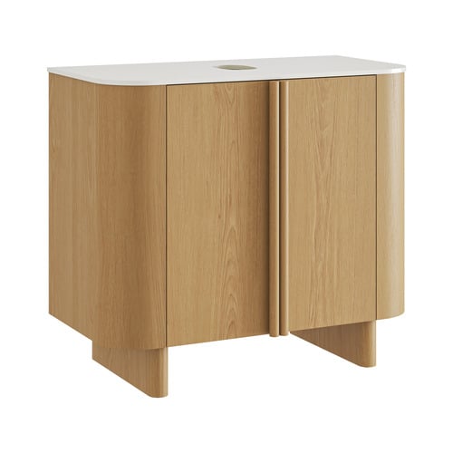Valentine 900mm Natural Freestanding Single Vanity