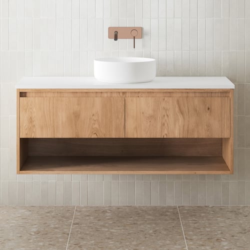 Mabel 1200mm Natural Wall Hung Single Vanity