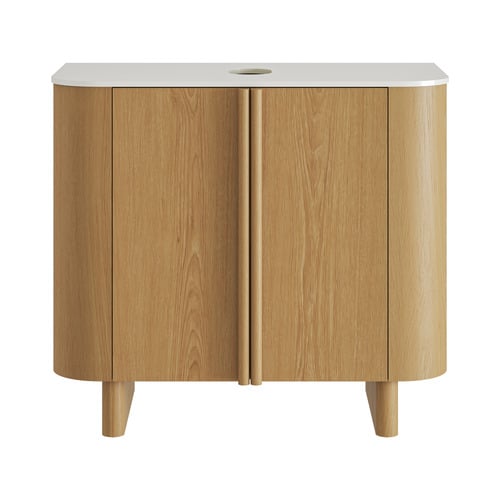 Valentine 900mm Natural Freestanding Single Vanity