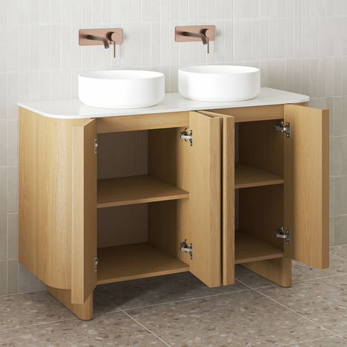Valentine 1200mm Natural Freestanding Double Vanity