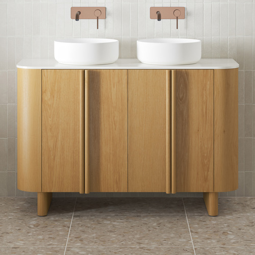 Valentine 1200mm Natural Freestanding Double Vanity
