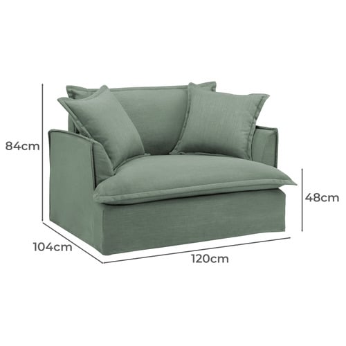 Softy Premium Oversized SIipcover Armchair
