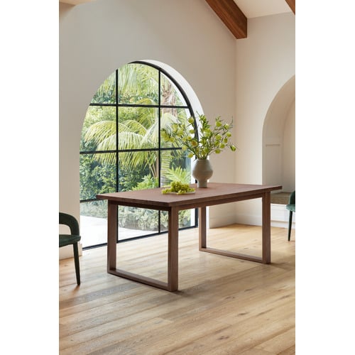 Oak Ski-Leg Dining Table