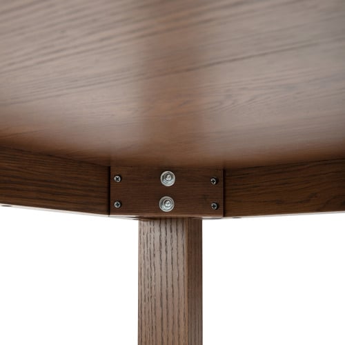 Oak Ski-Leg Dining Table