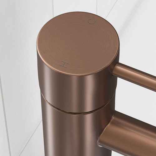 Clovelly Bronze Curved Tall Basin Mixer