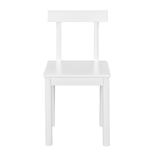 Kids&rsquo; White Rigby Rubberwood Chair