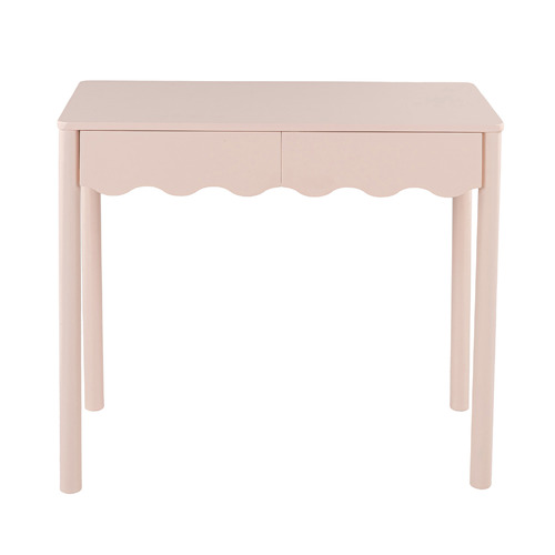 Kids&rsquo; Wavy Rubberwood Desk