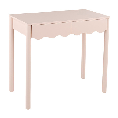 Kids&rsquo; Wavy Rubberwood Desk