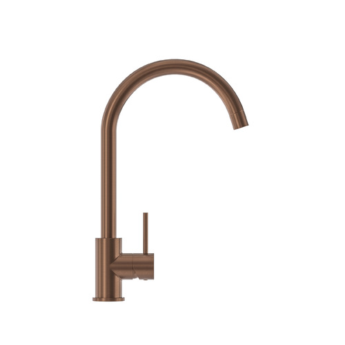 Clovelly Bronze Gooseneck Kitchen Sink Mixer