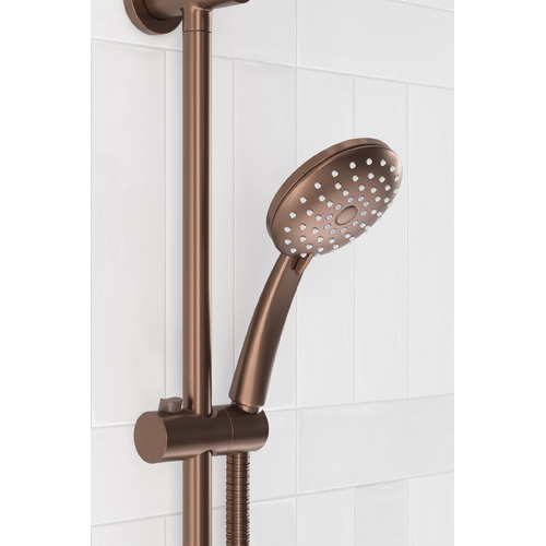 Clovelly Bronze Gooseneck Twin Shower