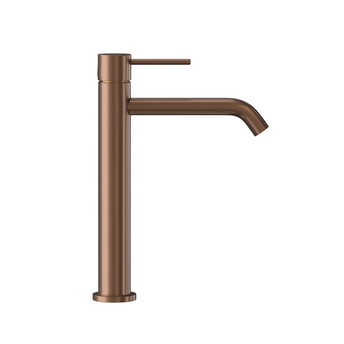 Clovelly Bronze Curved Tall Basin Mixer