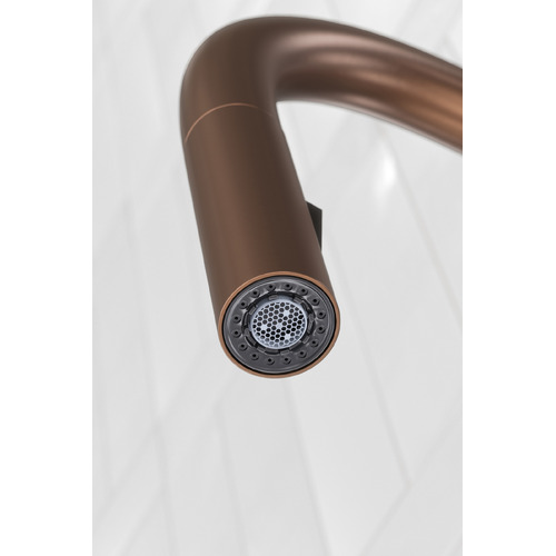 Clovelly Bronze Gooseneck Pull-Out Kitchen Sink Mixer