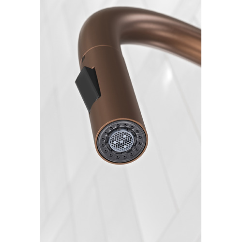 Clovelly Bronze Gooseneck Pull-Out Kitchen Sink Mixer