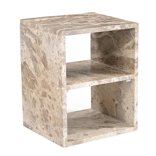 Beige Delight Mia Marble Side Table