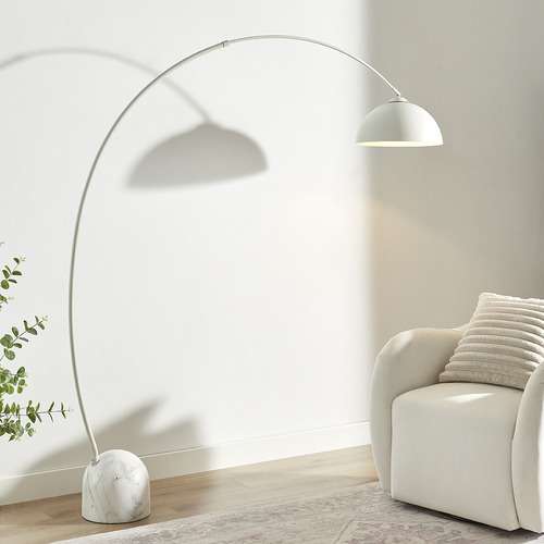 Kenzie Arc Marble Floor Lamp