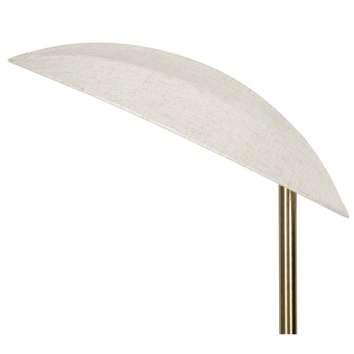 Arthur Asymmetrical Rubberwood & Metal Floor Lamp