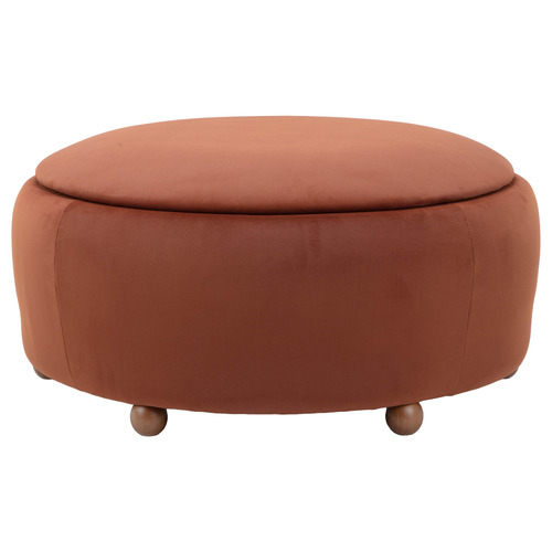 Tilly 90cm Velvet Storage Ottoman