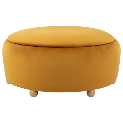 Tilly 90cm Velvet Storage Ottoman
