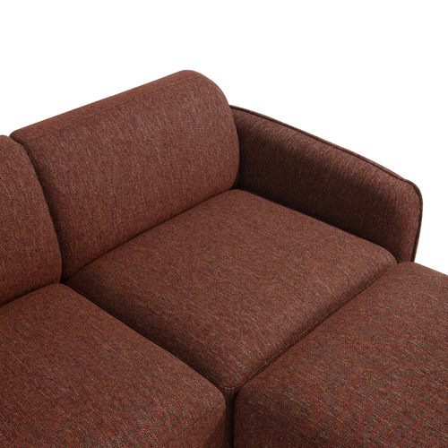 Barton 3 Seater Modular Sofa & Ottoman Set