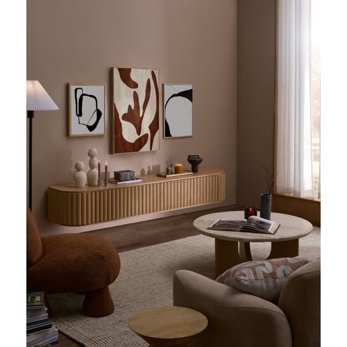 Hayley Curved Wall-Mounted TV Unit