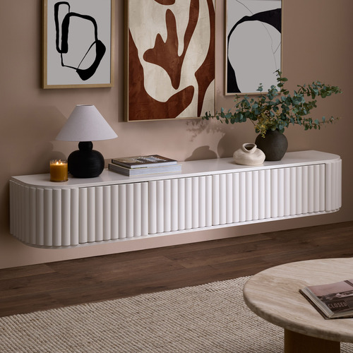 Hayley Curved Wall-Mounted TV Unit