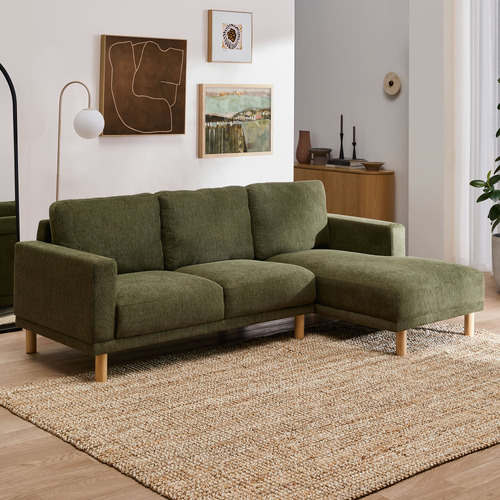 Orson 4 Seater Upholstered Sofa with Chaise
