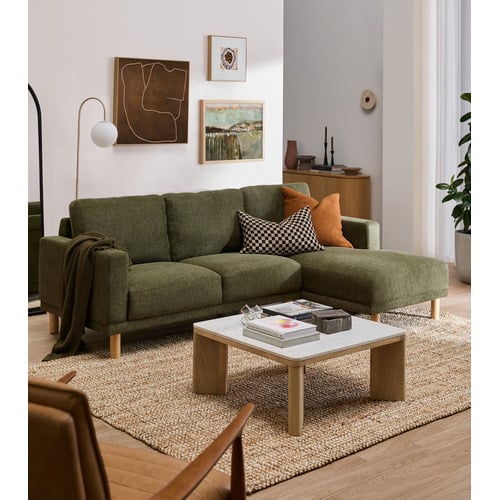 Orson 4 Seater Upholstered Sofa with Chaise