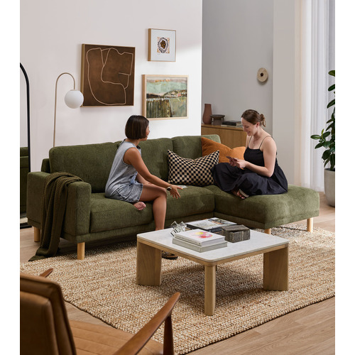Orson 4 Seater Upholstered Sofa with Chaise