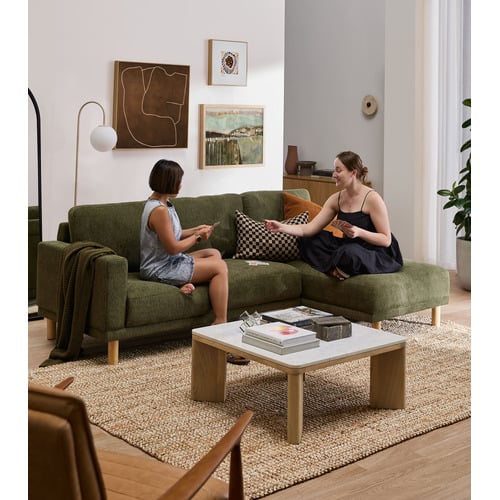 Orson 4 Seater Upholstered Sofa with Chaise