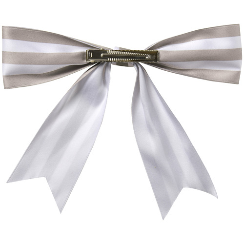Stripe Bow Christmas Tree Clips
